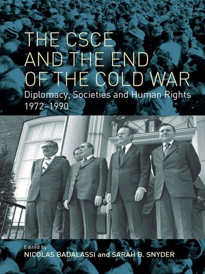 cover image of The CSCE and the End of the Cold War